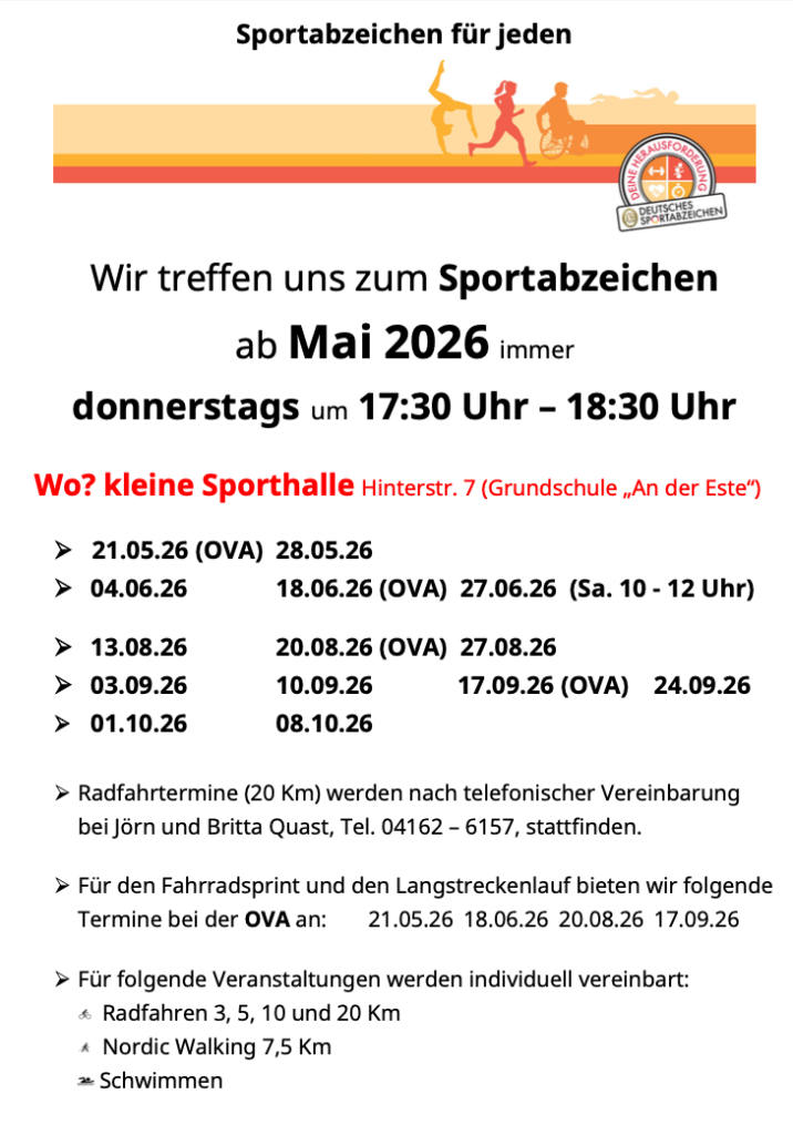 Sportabzeichen 2026